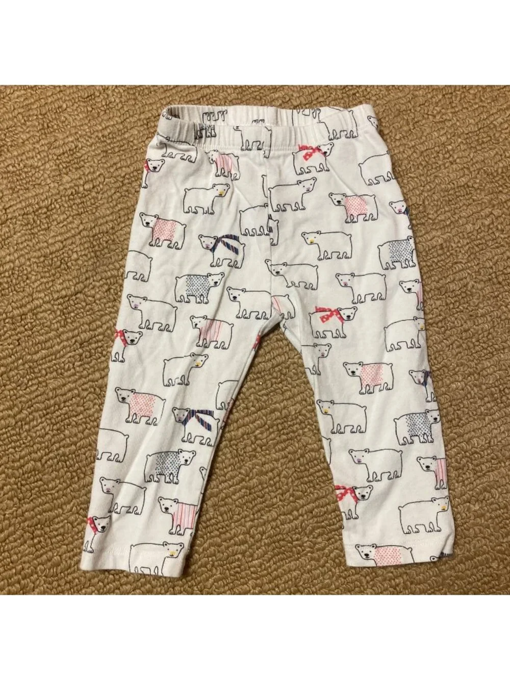 Gap Leggings Unisex Baby 6-12 Months Polar Bears Cotton blend